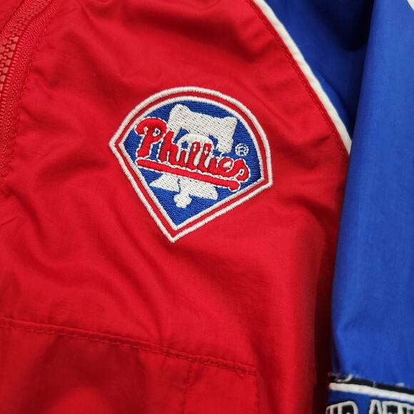 Vintage MLB Philadelphia Phillies Baby Windbreaker Jacket Kid Athlete, 3-6 Month - Picture 3 of 14